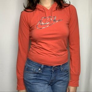Nike Pullover Hoodie in Orange (Y2K)